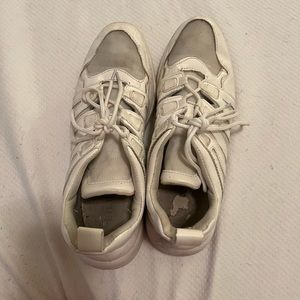 White chunky sneakers from local boutique